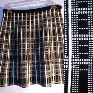 Cupio Womens Sweater Skirt Plaid Size L